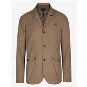 Ted Baker London Men's Chicago Layered Cotton Jacket in Tan 4/L